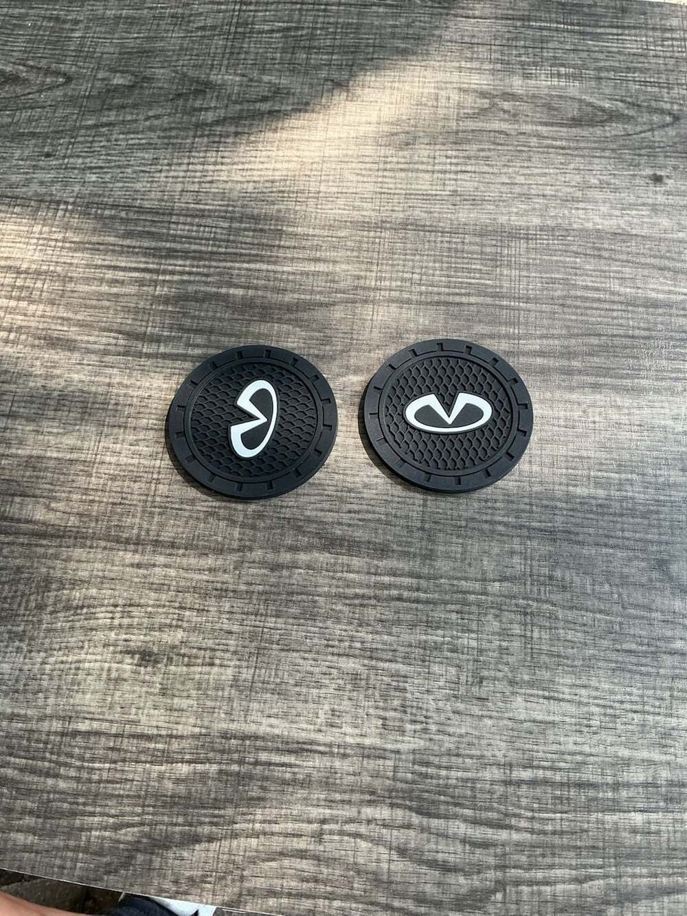 Infiniti Logo Car Cup Holder Silicone Insert Coasters (Set of 2)